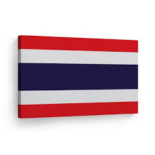 Thailand Flag Canvas Or Metal Wall Art