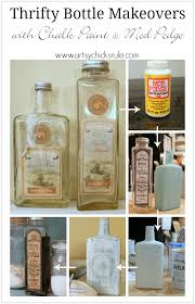 Thrifty Bottle Makeovers Decoupage And