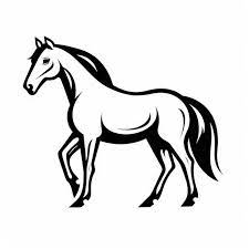Premium Ai Image Horse Icon Line Art