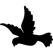 Flying Dove Bird Shape Icon