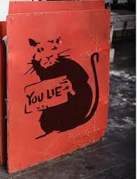 Banksy Rat You Lie Stencil Reusable