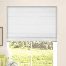 Arlo Blinds Thermal Room Darkening Cordless Fabric Roman Shades Color White Size 33 5 Inchw X 60 Inchh Size 33 5w X 60h