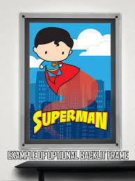 Cartoon Superman Mightyprint Wall Art