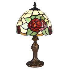 Indian Rose Antique Bronze Table Lamp