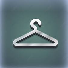 3d Clothes Hanger Icon With Text Space
