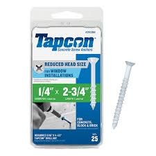 Tapcon 1 4 In X 2 3 4 In White