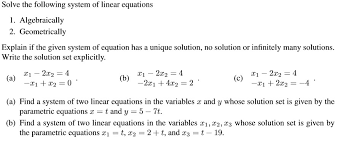 Linear Equations