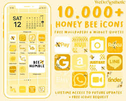 Yellow Icon Bundle Summer App Icons