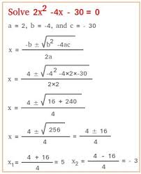 Solve Using The Quadratic Formula In