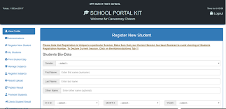 a school portal management system