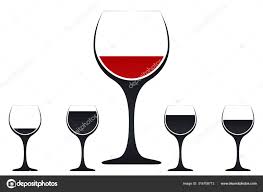 Vector Silhouette Wine Glass Icon