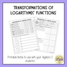 Logarithmic Functions Guided Notes
