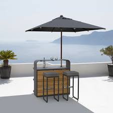 Outdoor Bar In White Anthracite Wood