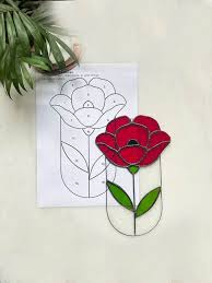 Stained Glass Pattern Flower Diy