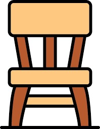 Wooden Chair Creative Icon Design