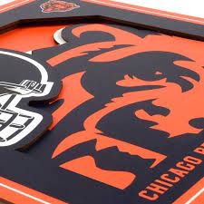 Nfl Chicago Bears 3d Logo Series Wall
