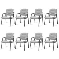 Homestock Gray Office Guest Chair Set