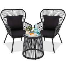 Outdoor Bistro Set With 2 Chairs
