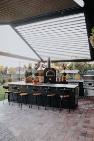 Our Outdoor Kitchen With Pizza Oven