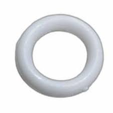 Round White Plastic Curtain Ring