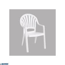 Commercial Patio Chair Resin White