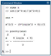 Symbolic Calculations In Matlab
