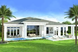One Level Beach House Plan With Open
