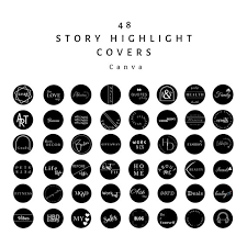48 Black Instagram Highlight Covers