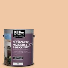 Behr Premium 1 Gal Ms 15 California Peach Elastomeric Masonry Stucco And Brick Exterior Paint