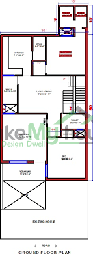 Single Y House Building Elevation