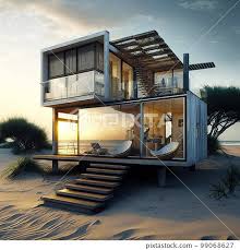 Small Luxury Modern Beach House Beach
