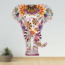 Colorful Elephant Wall Decal
