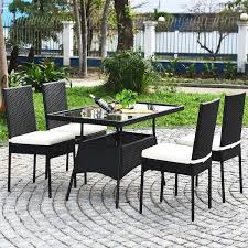 Costway 10 Piece Wicker Outdoor Dining
