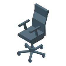 Streamer Chair Icon Isometric Vector