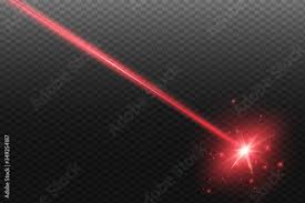 abstract red laser beam transpa