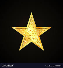 Gold Star Icon Single Design Decorative