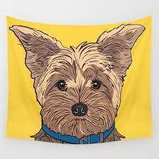 Yorkie Art Poster Dog Icon Series By