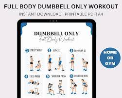 Home Workout Plan Dumbbell Workout