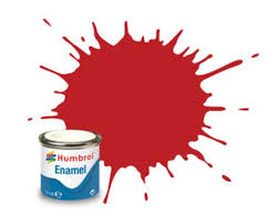 Humbrol Enamel Model Paint Scarlet