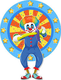 Circus Clown Icon On White Background