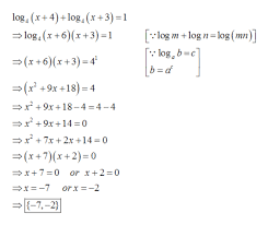 Solve The Logarithmic Equation