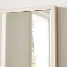 Thin Wood Rectangle Wall Mirror 24 W