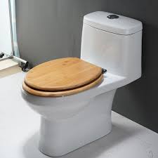 Round Bamboo Toilet Seat