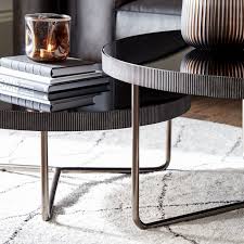 Chelsea Black Iron Round Coffee Tables