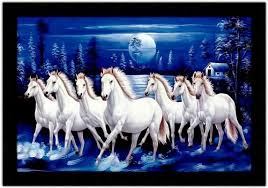 7 Horse Wall Painting Frame Size