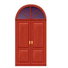 Arch Wooden Door Front Entrance With