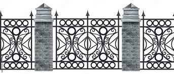 Iron Wrought Fence Vector Ilration