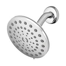 Chrome Rain Shower Head With Powerpulse