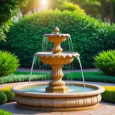 Garden Fountains Background Images Hd