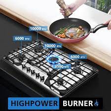 Gas Cooktop In Stainless Steel